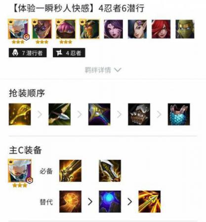 金铲铲之战四忍六刺阵容,金铲铲之战T0阵容四忍六潜行插图 金铲铲之战四忍六刺阵容,金铲铲之战T0阵容四忍六潜行插图