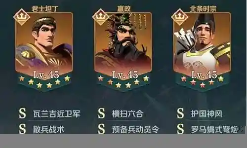 嬴政前期搭配什么阵容最强插图