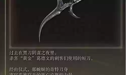 黑魂3刺客的武器插图