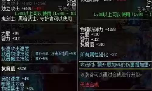 哪些装备加黄字插图