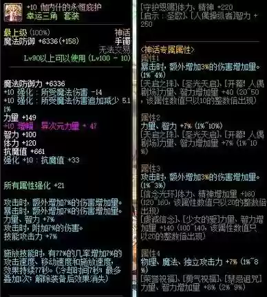 dnf86版本传说装备属性插图