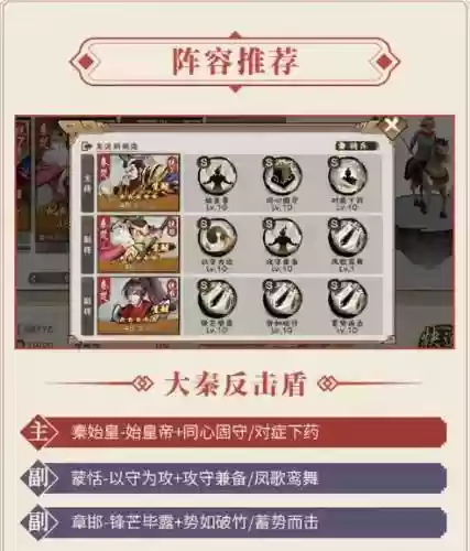 嬴政对抗阵容插图1