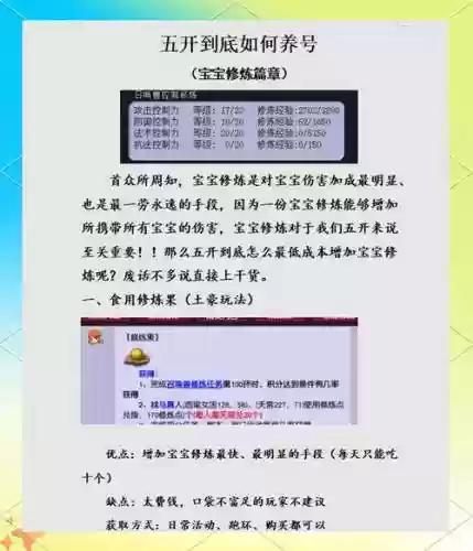 梦幻五开升级点修攻略_1插图
