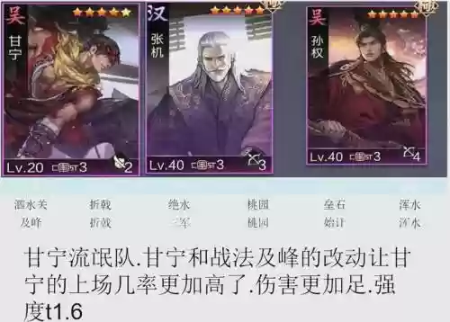 甘宁暴力阵容插图1
