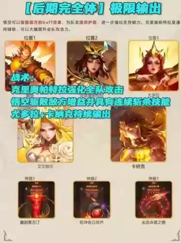 12本女武神阵容搭配插图