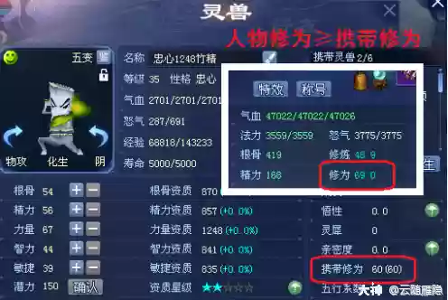 倩女灵兽技能交易插图