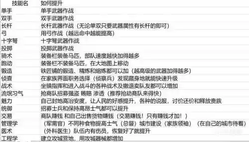 骑马与砍杀怎么升技能，骑马与砍杀升级加点插图