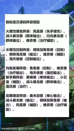 数码宝贝火阵容芯片搭配，数码宝贝最强火神兽插图1