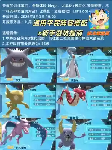 口袋妖怪钻石开局阵容搭配，口袋妖怪钻石最强阵容插图1