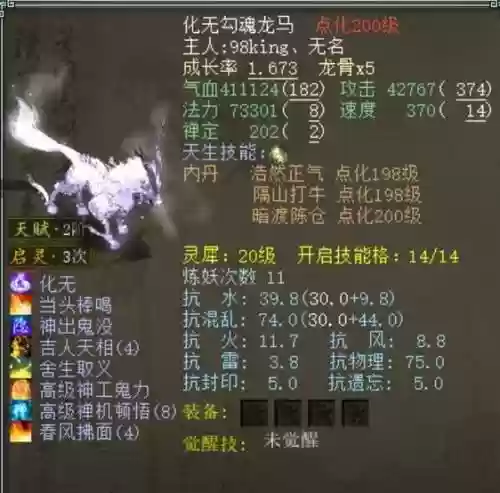 大话西游2龙马自身技能，大话2龙马用什么觉醒技插图