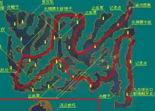 仙剑三九龙坡攻略，仙剑三九龙坡古董地图插图1